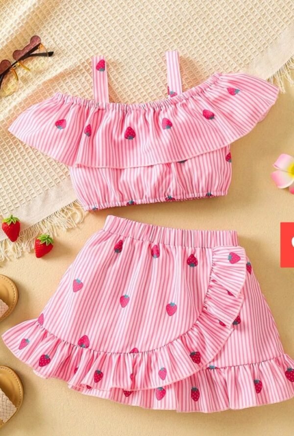 Sweet Strawberry Stripe Set